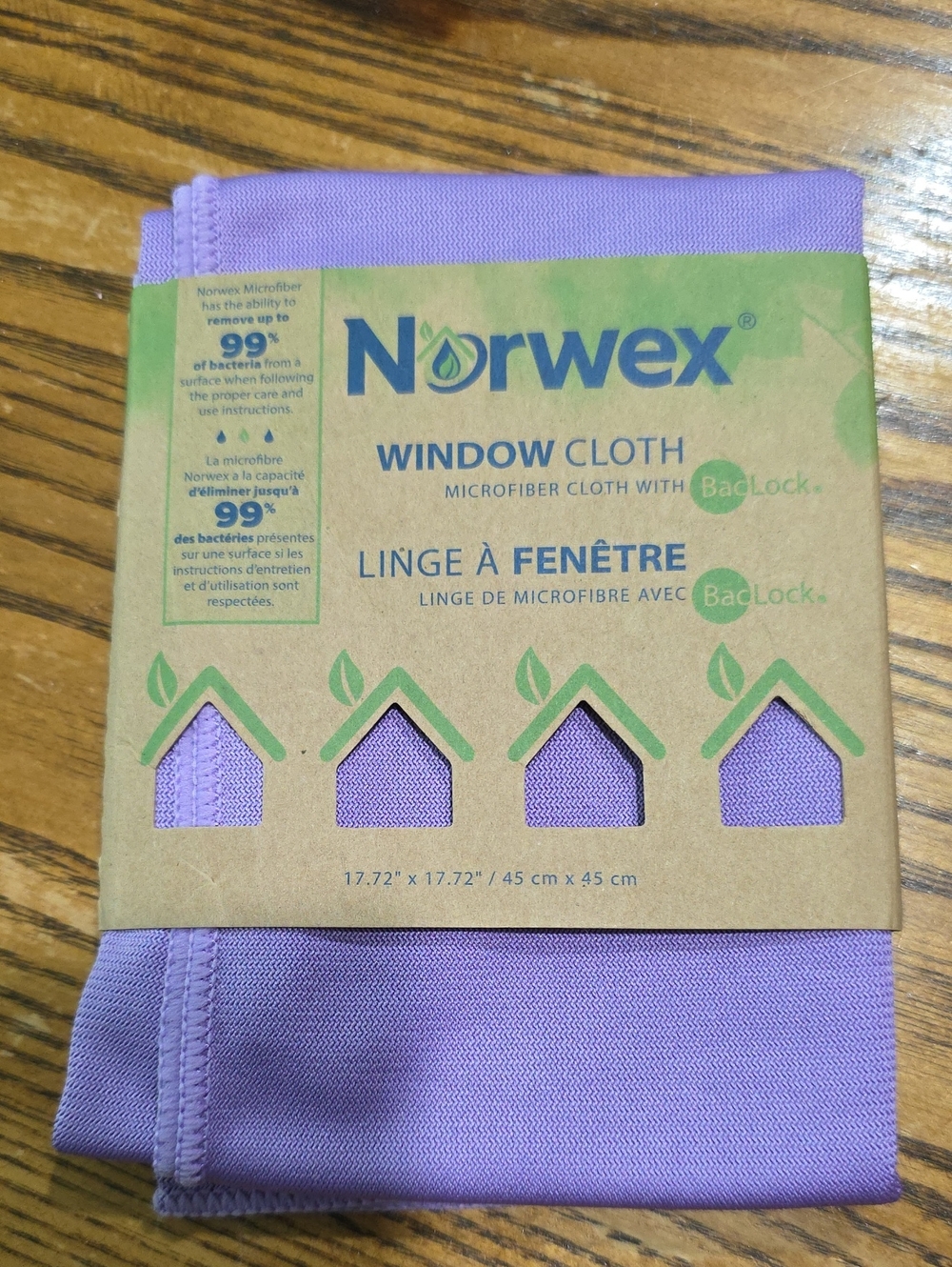 Norwex Lavender Microfiber Window Cloth